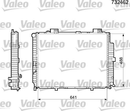 Valeo 732462 - Radiator, mühərrikin soyudulması furqanavto.az