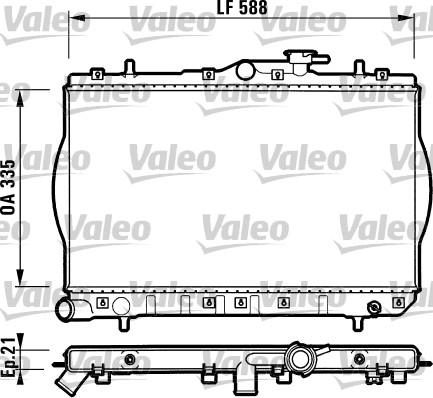 Valeo 732488 - Radiator, mühərrikin soyudulması furqanavto.az