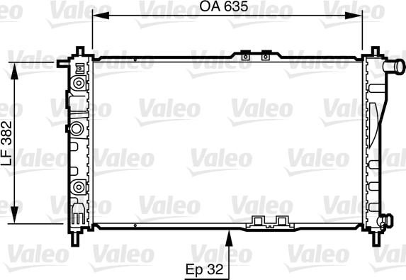 Valeo 732483 - Radiator, mühərrikin soyudulması furqanavto.az