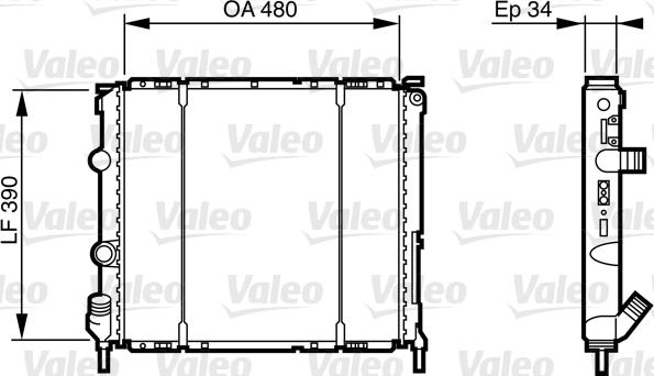 Valeo 732474 - Radiator, mühərrikin soyudulması furqanavto.az