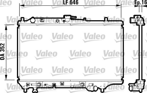 Valeo 732475 - Radiator, mühərrikin soyudulması furqanavto.az