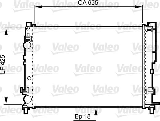 Valeo 732544 - Radiator, mühərrikin soyudulması furqanavto.az