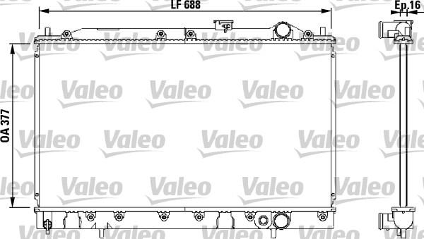 Valeo 732540 - Radiator, mühərrikin soyudulması furqanavto.az