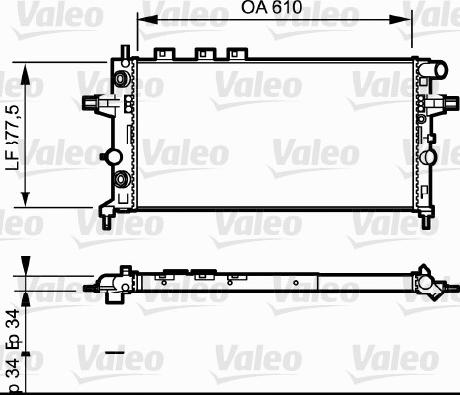 Valeo 732548 - Radiator, mühərrikin soyudulması furqanavto.az