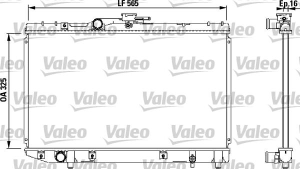 Valeo 732543 - Radiator, mühərrikin soyudulması furqanavto.az