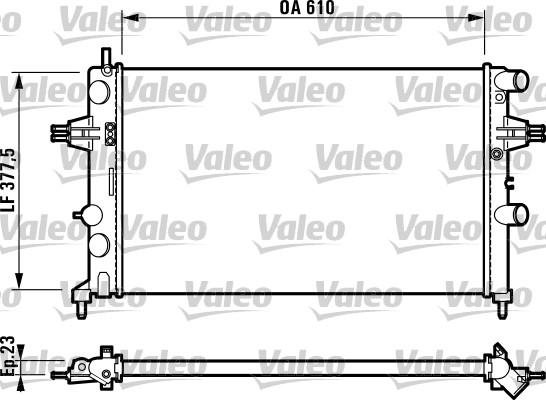 Valeo 732551 - Radiator, mühərrikin soyudulması furqanavto.az