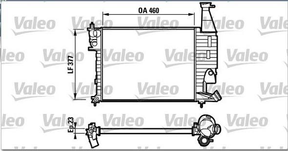 Valeo 732564 - Radiator, mühərrikin soyudulması furqanavto.az