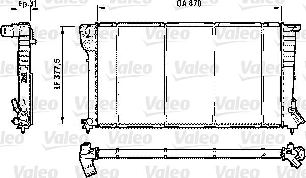 Valeo 732565 - Radiator, mühərrikin soyudulması furqanavto.az