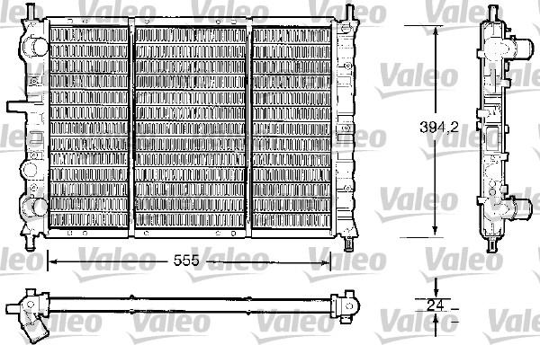 Valeo 732504 - Radiator, mühərrikin soyudulması furqanavto.az