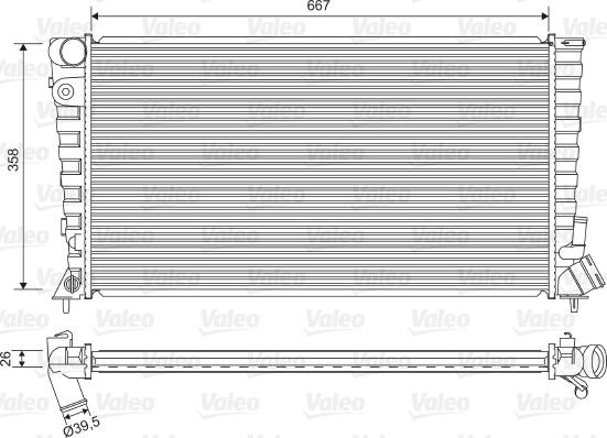 Valeo 732518 - Radiator, mühərrikin soyudulması furqanavto.az