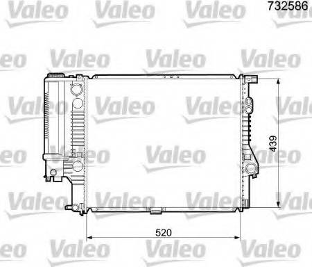 Valeo 732586 - Radiator, mühərrikin soyudulması furqanavto.az