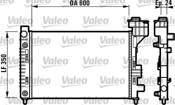 Valeo 732587 - Radiator, mühərrikin soyudulması furqanavto.az