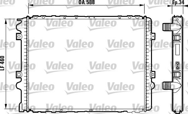 Valeo 732570 - Radiator, mühərrikin soyudulması furqanavto.az