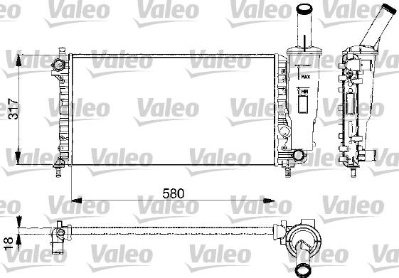 Valeo 732578 - Radiator, mühərrikin soyudulması furqanavto.az