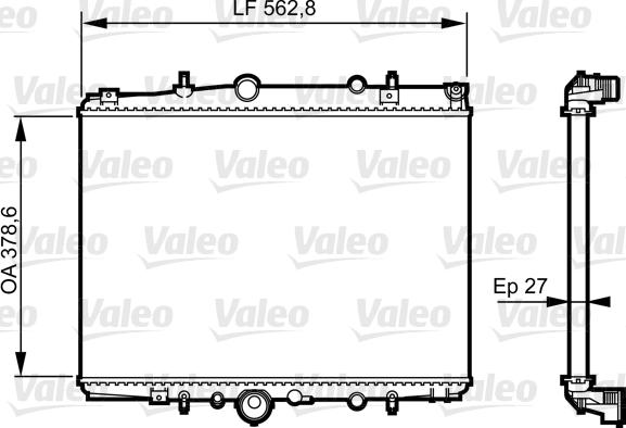 Valeo 732600 - Radiator, mühərrikin soyudulması furqanavto.az