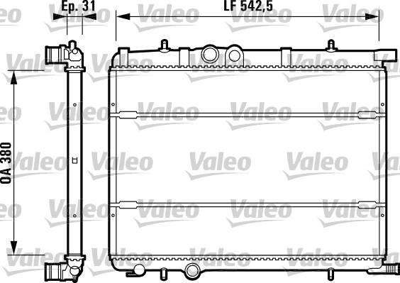 Valeo 732619 - Radiator, mühərrikin soyudulması furqanavto.az