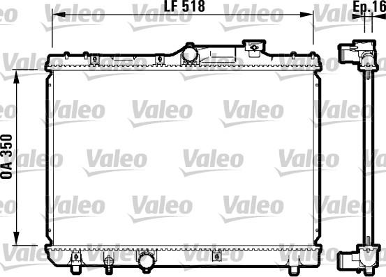 Valeo 732614 - Radiator, mühərrikin soyudulması furqanavto.az