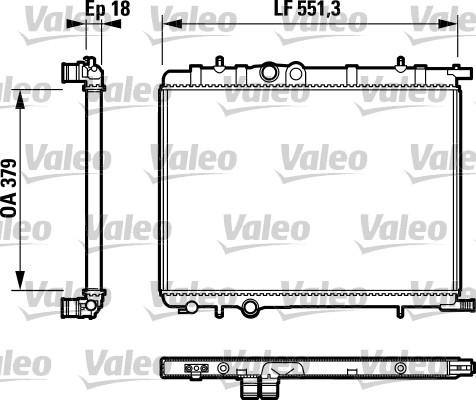 Valeo 732615 - Radiator, mühərrikin soyudulması furqanavto.az