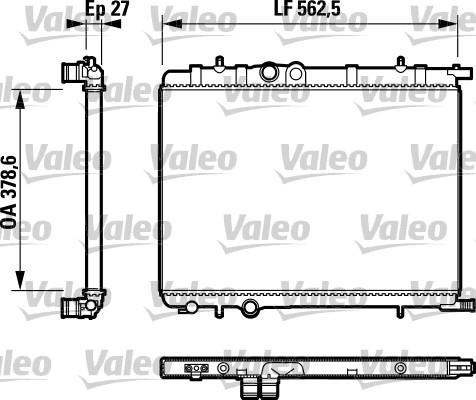 Valeo 732616 - Radiator, mühərrikin soyudulması furqanavto.az