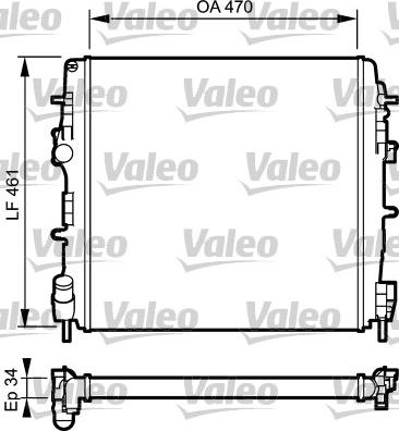 Valeo 732687 - Radiator, mühərrikin soyudulması furqanavto.az