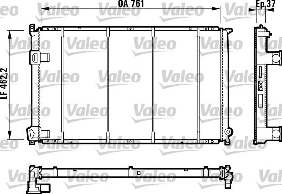 Valeo 732049 - Radiator, mühərrikin soyudulması furqanavto.az