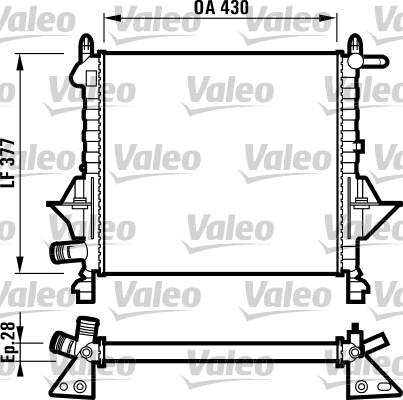 Valeo 732051 - Radiator, mühərrikin soyudulması furqanavto.az