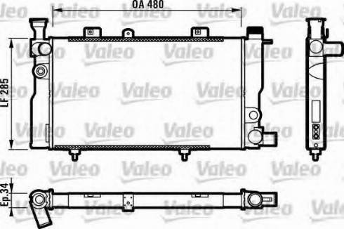 Valeo 732062 - Radiator, mühərrikin soyudulması furqanavto.az