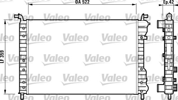 Valeo 732005 - Radiator, mühərrikin soyudulması furqanavto.az