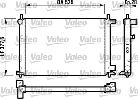 Valeo 732003 - Radiator, mühərrikin soyudulması www.furqanavto.az