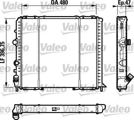 Valeo 732071 - Radiator, mühərrikin soyudulması furqanavto.az