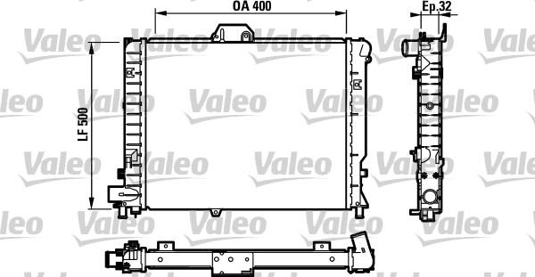 Valeo 732110 - Radiator, mühərrikin soyudulması furqanavto.az