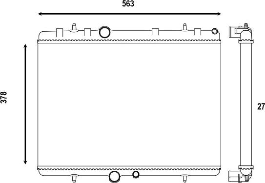 Valeo 732894 - Radiator, mühərrikin soyudulması furqanavto.az