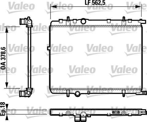 Valeo 732890 - Radiator, mühərrikin soyudulması furqanavto.az