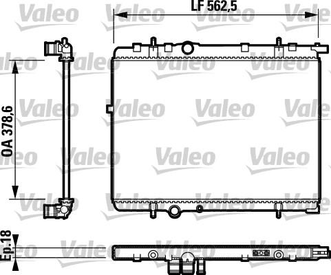 Valeo 732891 - Radiator, mühərrikin soyudulması furqanavto.az