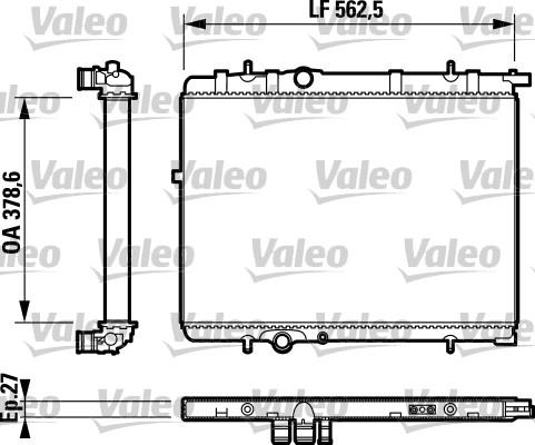 Valeo 732893 - Radiator, mühərrikin soyudulması furqanavto.az