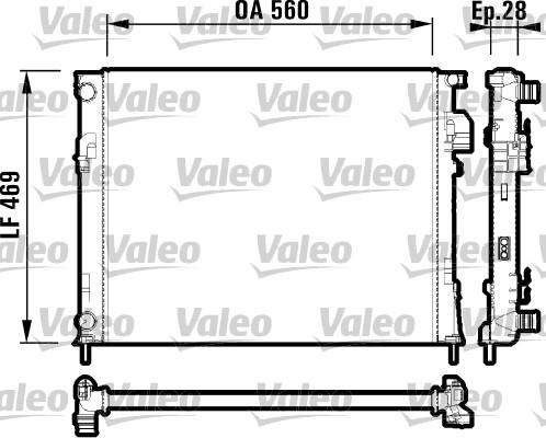 Valeo 732846 - Radiator, mühərrikin soyudulması furqanavto.az