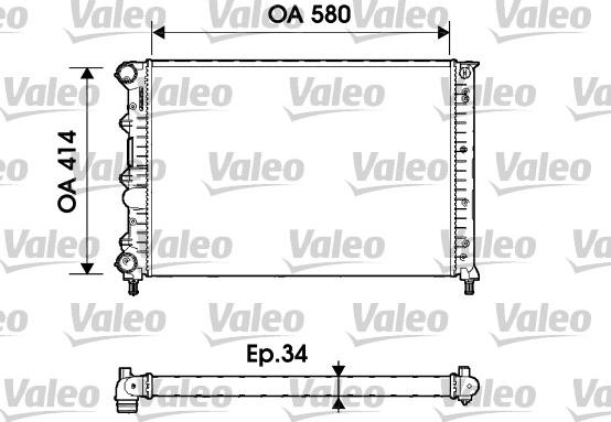 Valeo 732854 - Radiator, mühərrikin soyudulması furqanavto.az