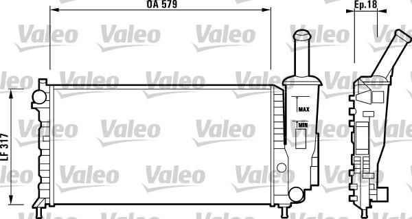 Valeo 732851 - Radiator, mühərrikin soyudulması furqanavto.az