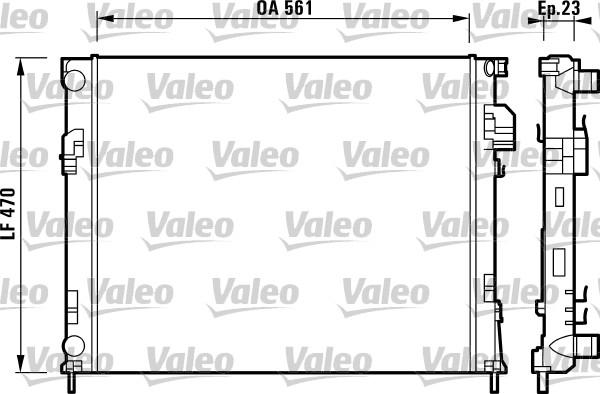 Valeo 732853 - Radiator, mühərrikin soyudulması furqanavto.az