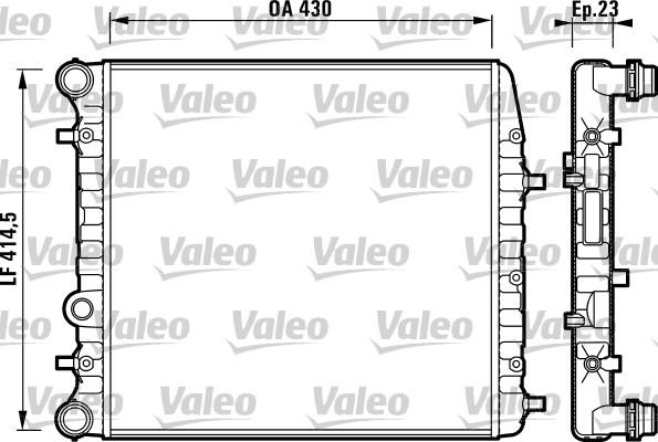 Valeo 732863 - Radiator, mühərrikin soyudulması furqanavto.az