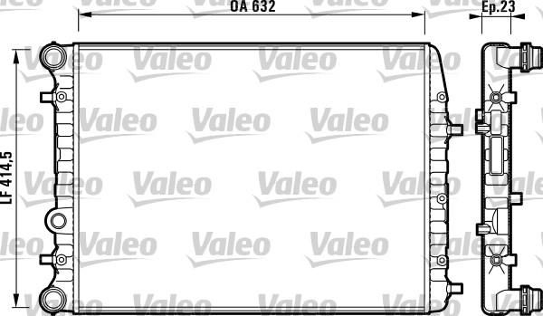 Valeo 732862 - Radiator, mühərrikin soyudulması furqanavto.az