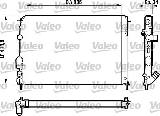 Valeo 732817 - Radiator, mühərrikin soyudulması furqanavto.az