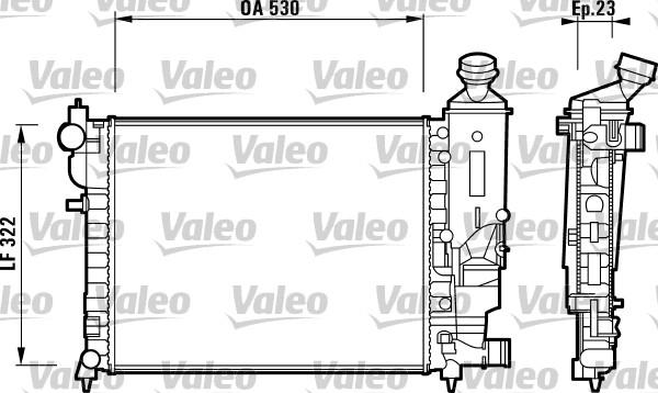 Valeo 732882 - Radiator, mühərrikin soyudulması furqanavto.az