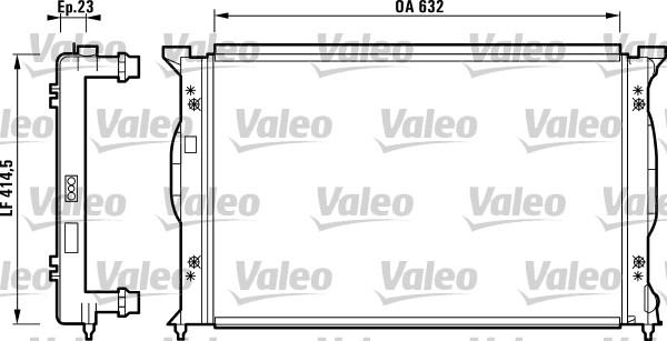 Valeo 732839 - Radiator, mühərrikin soyudulması furqanavto.az