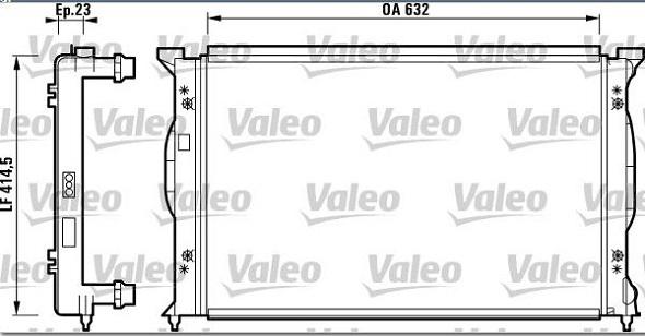 Valeo 732839 - Radiator, mühərrikin soyudulması furqanavto.az