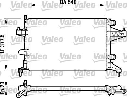 Valeo 732825 - Radiator, mühərrikin soyudulması furqanavto.az