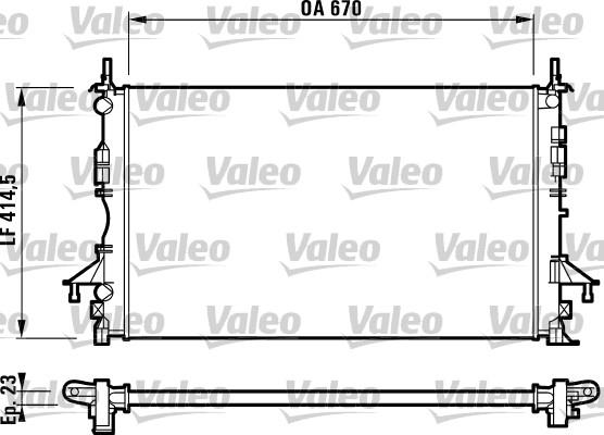 Valeo 732827 - Radiator, mühərrikin soyudulması furqanavto.az