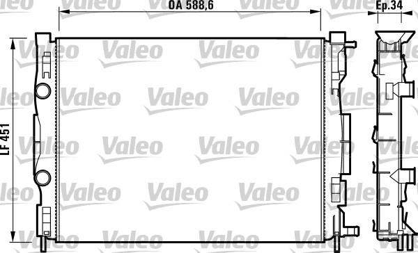 Valeo 732871 - Radiator, mühərrikin soyudulması furqanavto.az