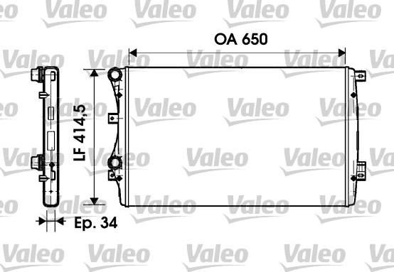 Valeo 732872 - Radiator, mühərrikin soyudulması furqanavto.az