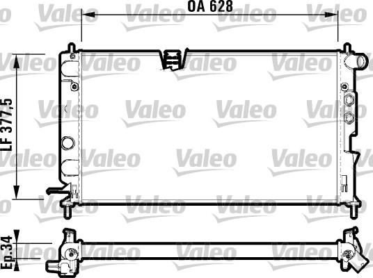 Valeo 732347 - Radiator, mühərrikin soyudulması furqanavto.az